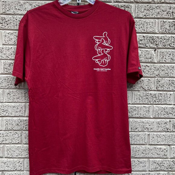 Crooks & Castles Los Angeles Finger Guns Logo Tee NWT Large - Picture 1 of 4